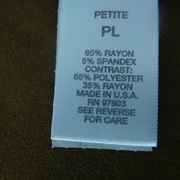 Dress Barn Top Large Petite Blue Sequined Sparkly Evening Blouse - Picture 12 of 15